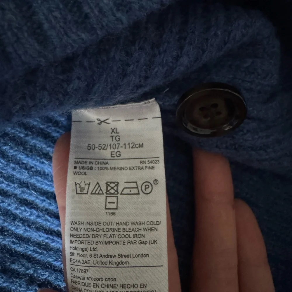 Banana Republic‎ Blue Men's Mockneck Merino Sweater Size XL